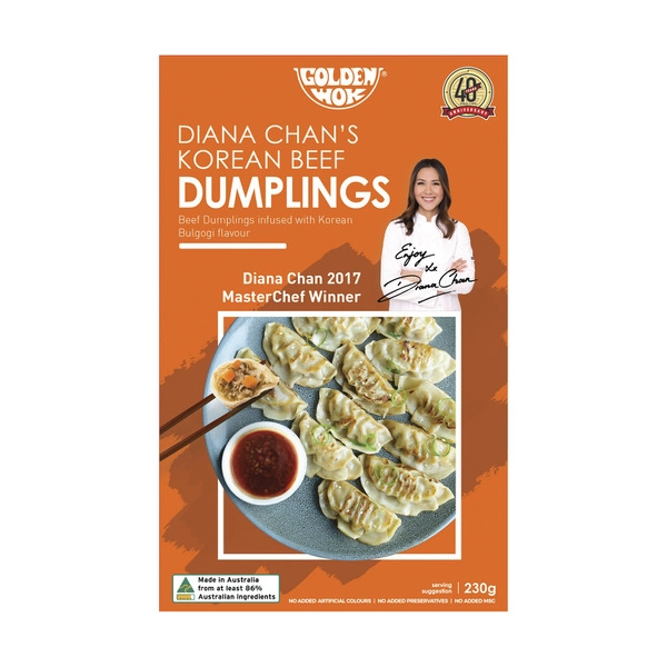 Golden Wok GOLDEN WOK KOREAN BEEF DUMPLING BY DIANA CHAN 230G 