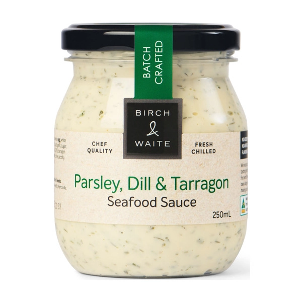 Birch & Waite Free Range Seafood Sauce Parsley Dill & Tarragon 250mL