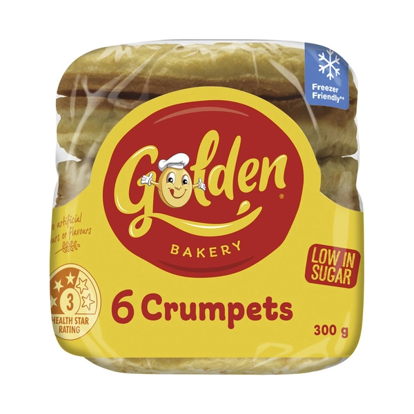 Golden Round Crumpets 6 pack