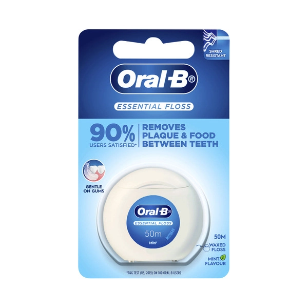 Oral-B Dental Floss Waxed Mint 50m 1 each