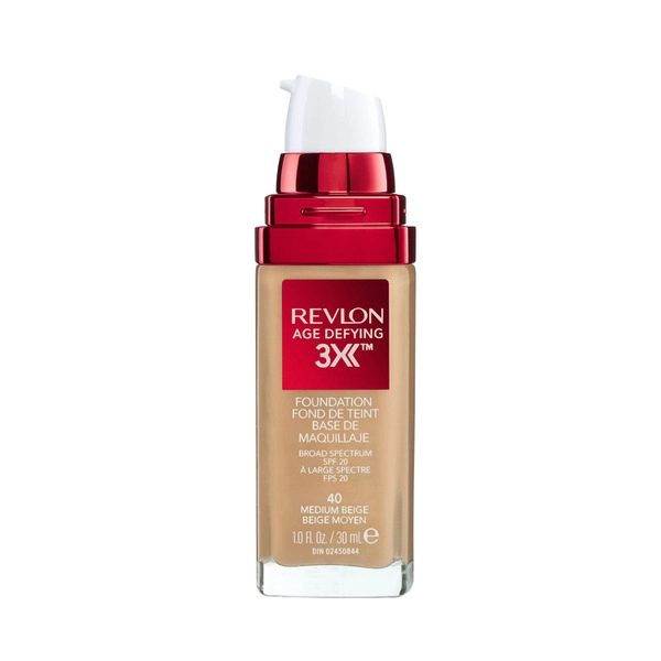 Revlon Age Defying 3X Medium Beige Foundation SPF 20 30mL