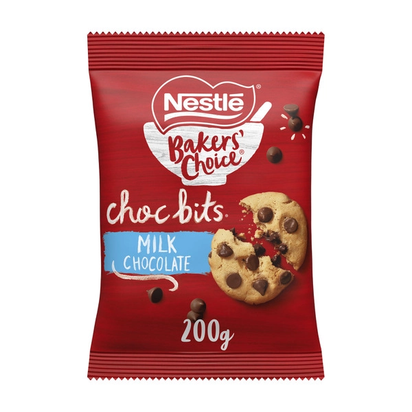 Nestles Bakers' Choice NESTLES BAKERS' CHOICE BAKING MILK CHOCOLATE BITS 200G 