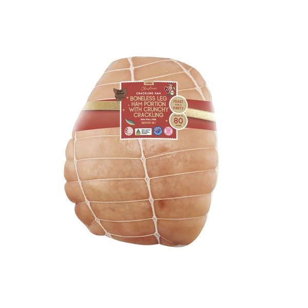 Coles Crackling Ham Boneless Leg Ham Portion approx. 2.5kg