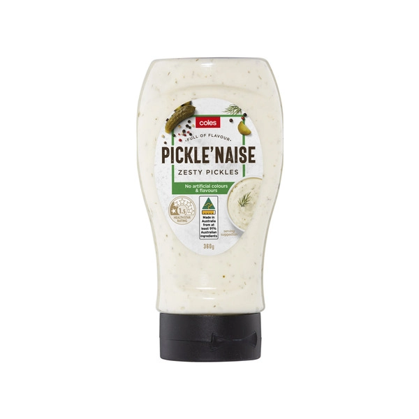 Coles Mayonnaise With Dill Pickle 360g