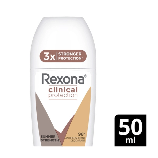 Rexona Clinical Protection Summer Strength Antiperspirant Roll On 50mL