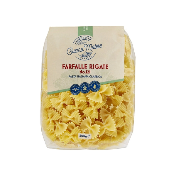 Cucina Matese Farfalle Rigate No.121 Italian Pasta 500g