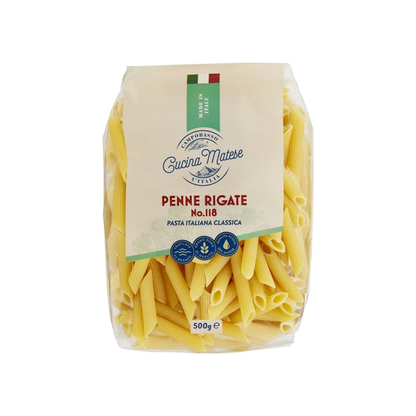 Cucina Matese Penne Rigate No.118 Italian Pasta 500g