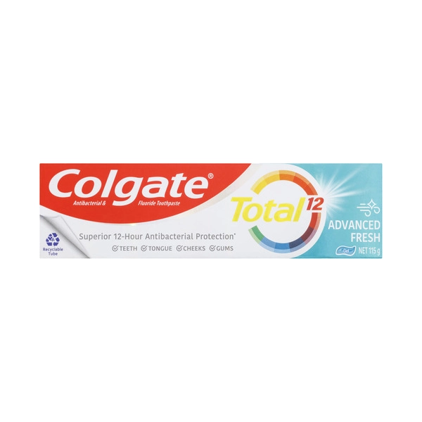 Colgate Antibacterial Toothpaste Total Advanced Fresh 115g