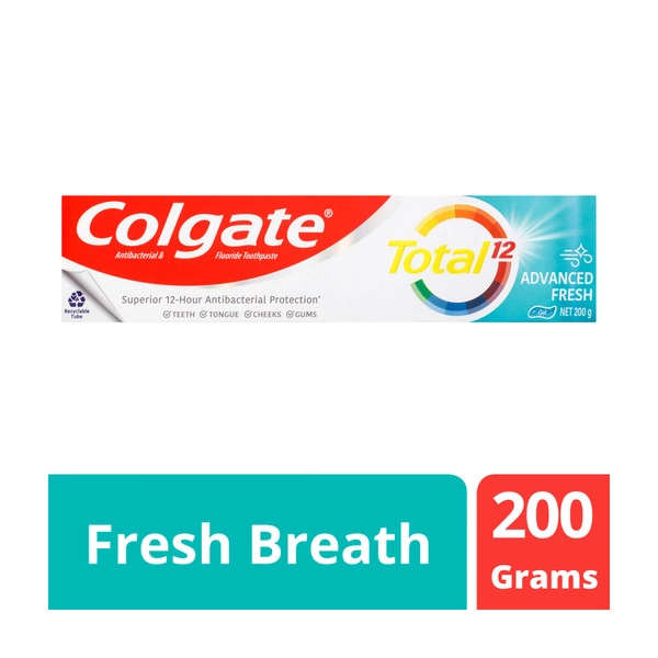 Colgate Antibacterial Toothpaste Total Advanced Fresh 200g