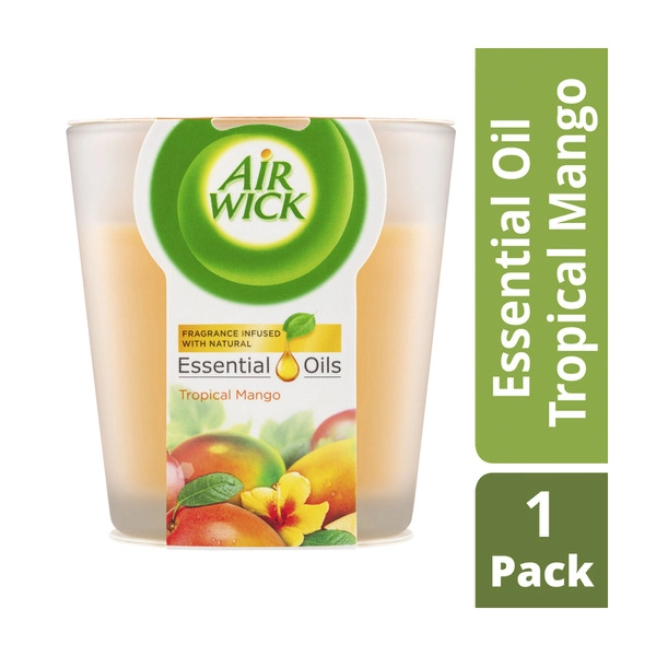 Air Wick Essential Oils Tropical Mango Candle 1 pack