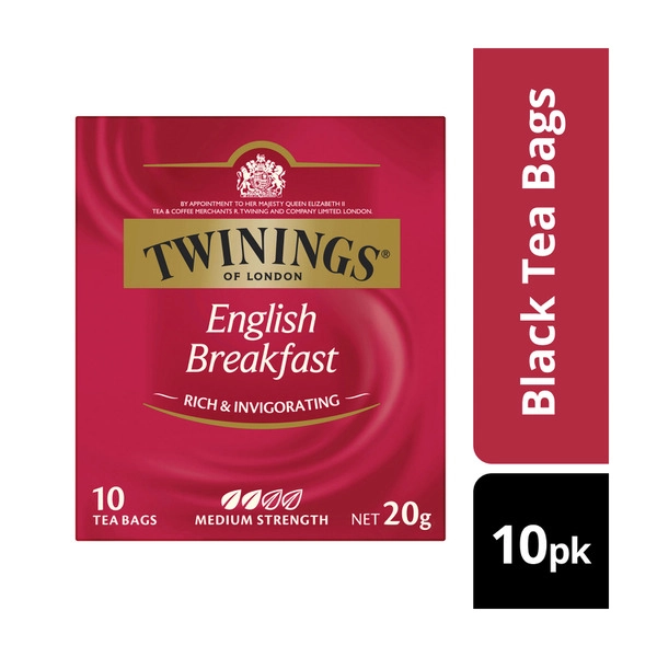 Twinings English Breakfast Tea Bags 10 pack 20g