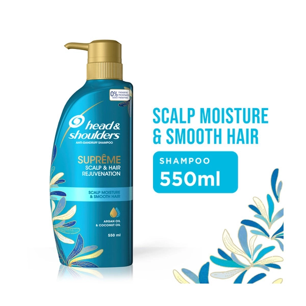 Head & Shoulders Supreme Scalp Moisture & Smooth Shampoo 550mL