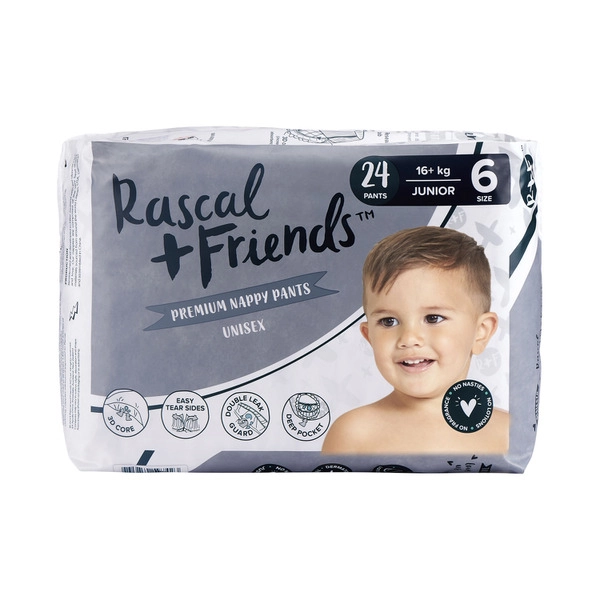 Rascals Premium Nappy Pants Size 6 (15-20kg)  24 pack