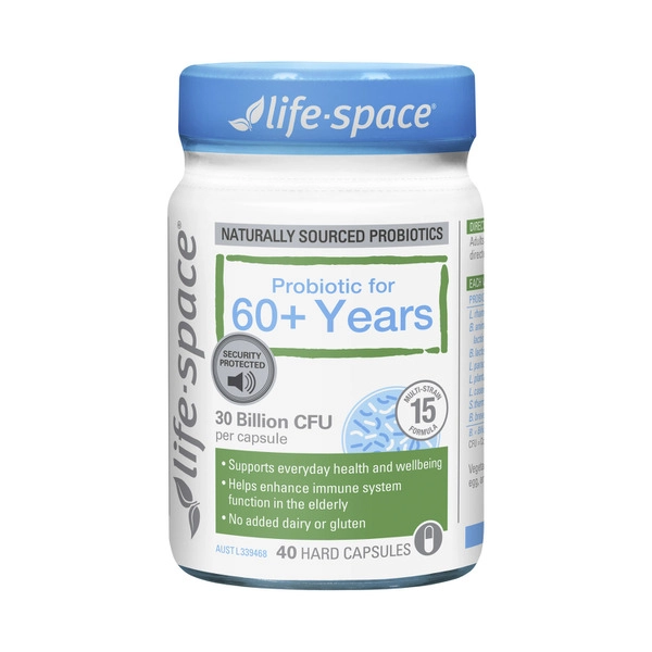 Life Space Probiotic 60+ Years Hard Capsules 40 pack