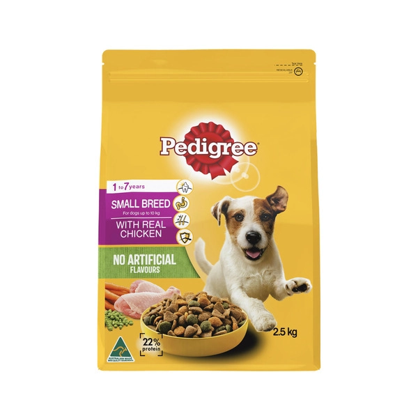 Pedigree Dry Dog Food Small Breed Chicken 2.5kg