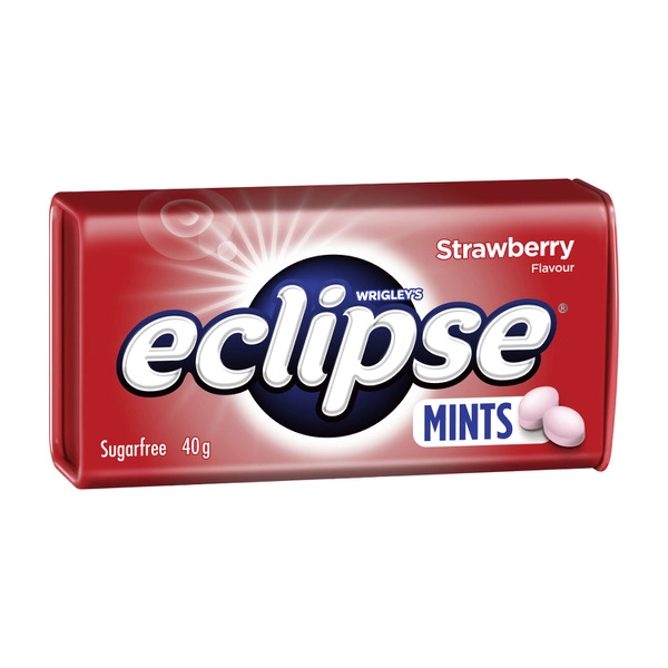 Eclipse Strawberry Sugar Free Mints Tin 40g