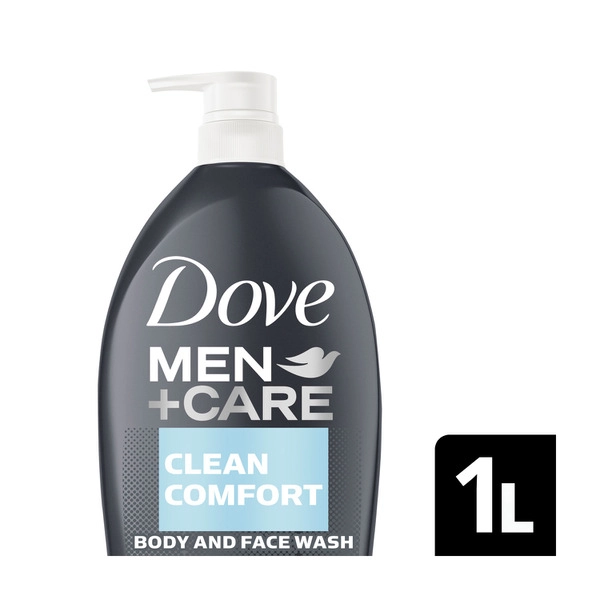 Dove Men+Care Clean Comfort Body And Face Wash 1L