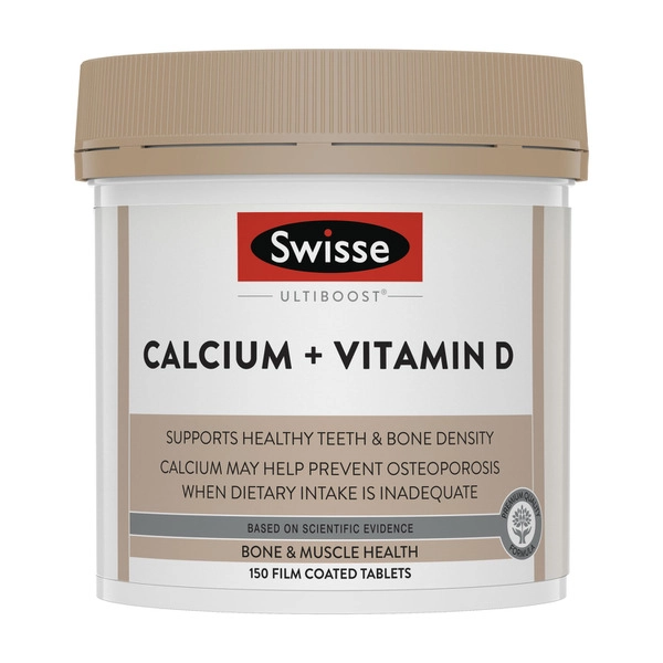 Swisse Ultiboost Calcium + Vitamin D For Bone Health Support 150 pack