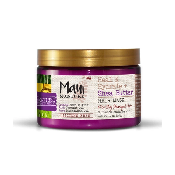 Maui Moisture Heal & Hydrate + Shea Butter Hair Mask For Dry & Damaged Hair 340g