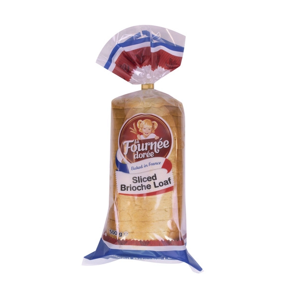 La Fournee Doree Sliced Brioche Loaf Plain 500g