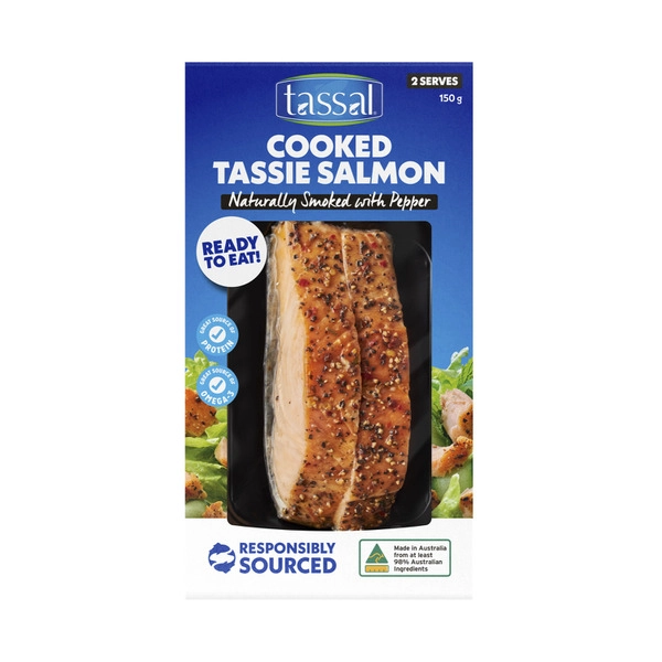 Tassal Hot Smoked Salmon Cracked Peppercorn 150g