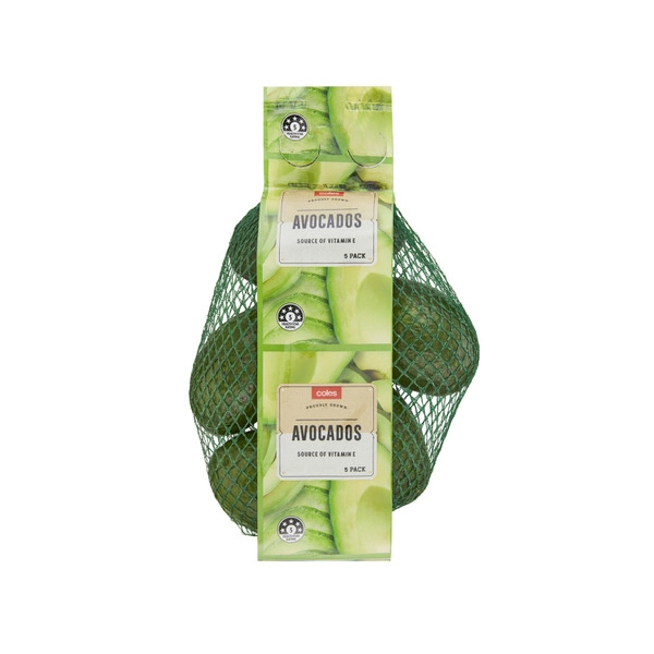 Coles Avocados Prepacked 5 Pack 1 each