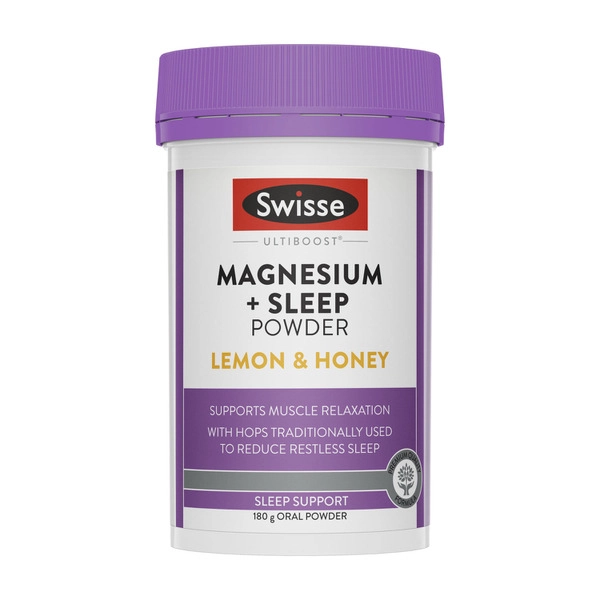 Swisse Ultiboost Magnesium + Sleep Powder Supports Muscle Relaxation 180g