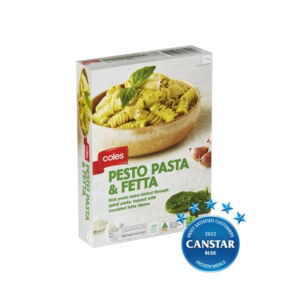 Coles Pesto Pasta & Fetta 375g