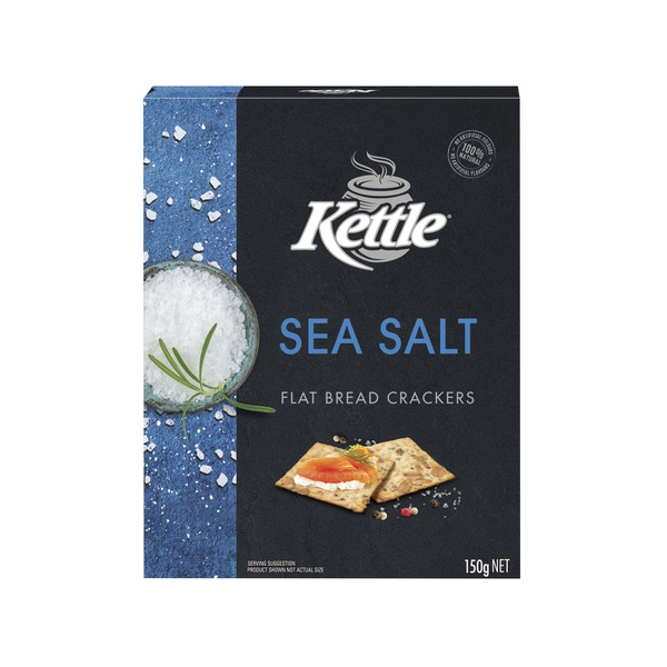 Kettle Sea Salt Flat Bread Crackers 150g