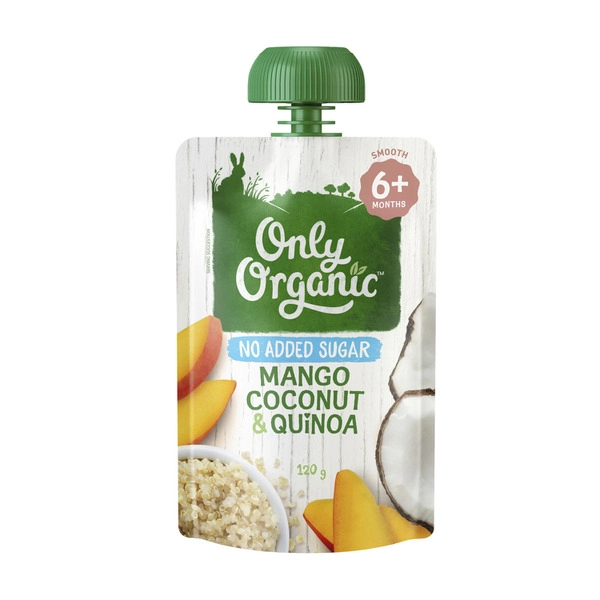 Only Organic ONLY ORGANIC BABY FOOD MANGO COCONUT AND QUINOA 120G 