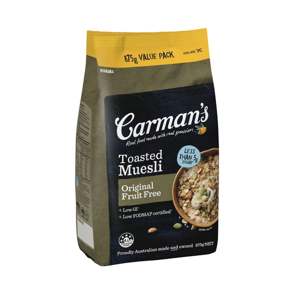 Carman's Original Fruit Free Muesli 875g