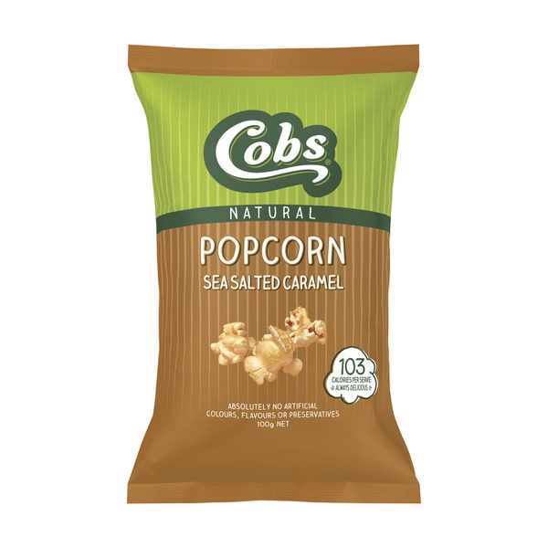 Cobs Gluten Free Popcorn Sea Salted Caramel 100g