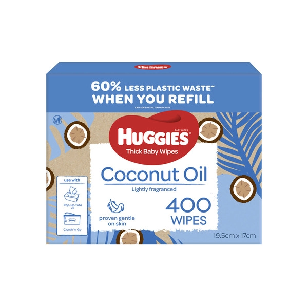 Huggies Thick Baby Wipes Coconut Oil  1 pack