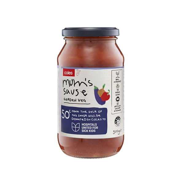 Coles Mum's Sause Garden Veg 500g