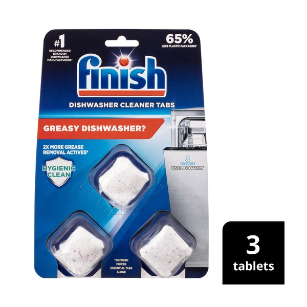 Finish Dishwasher Cleaner Tablets 3 pack