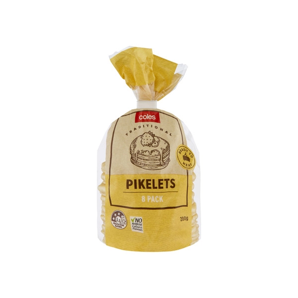 Coles Pikelets 8 Pack 200g