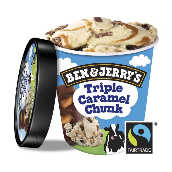 Ben & Jerry's Triple Caramel Chunk Ice Cream 458mL