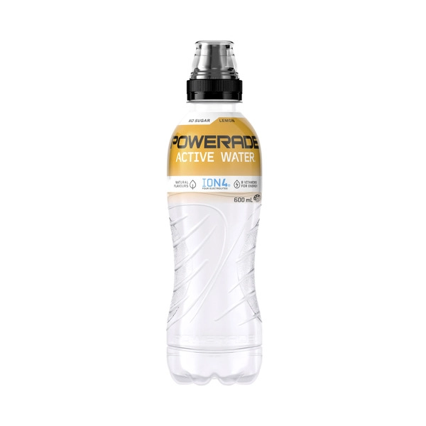 Powerade Active Water Sports Drink Lemon 600mL