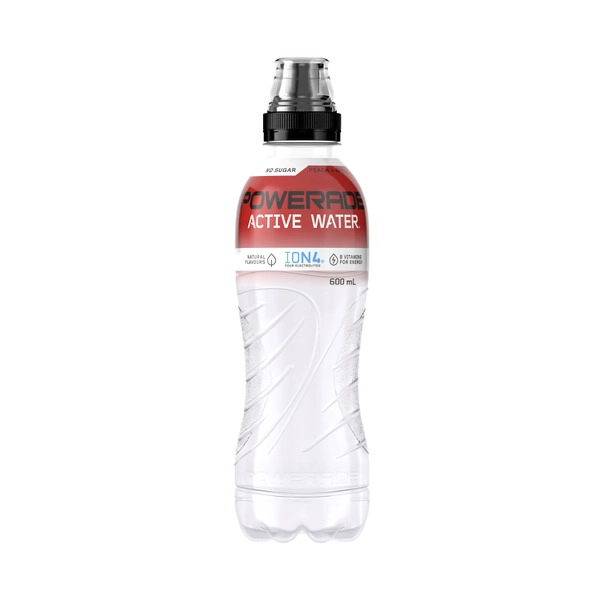 Powerade Active Water POWERADE ACTIVE WATER:PEACH AND APPLE:.:600ML 