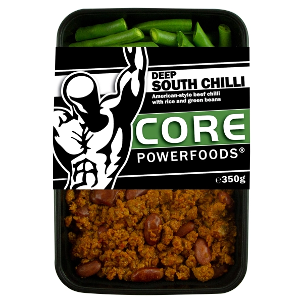 Core Power Foods CORE POWER FOODS DEEP SOUTH BEEF CHILLI 350 