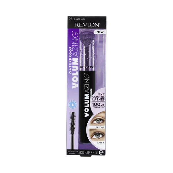 Revlon Voulmazing Waterproof Blackest Black Mascara 9mL