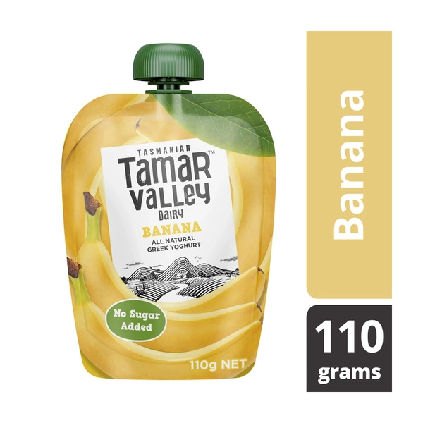 Tamar Valley Kids Greek TAMAR VALLEY KIDS GREEK POUCH YOGHURT 110G:BANANA:.:110 GRAM 