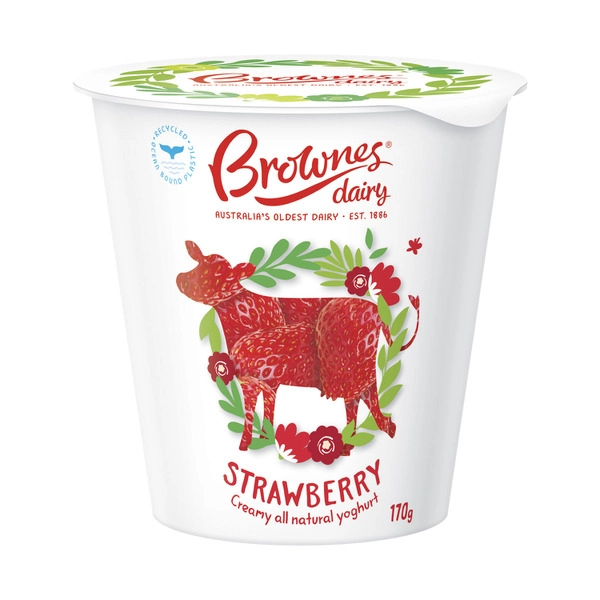 Brownes Yoghurt Strawberry 170g