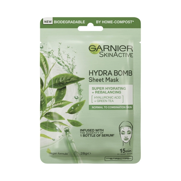 Garnier Hydrabomb Tissue Mask Green Tea 28g