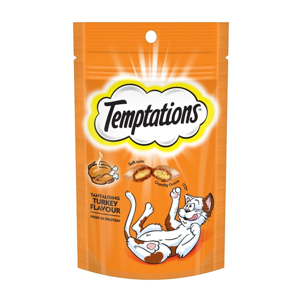 Temptations Tantalising Turkey Flavour Cat Treats 85g