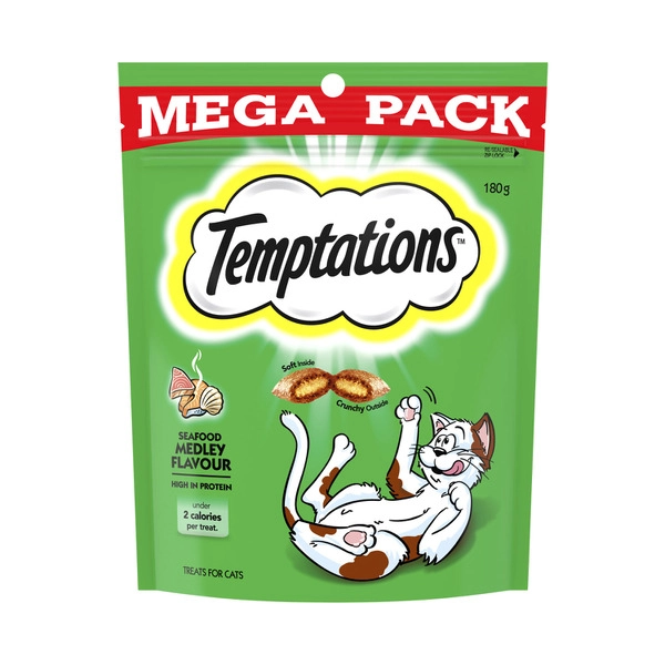 Temptations Cat Treats Seafood Medley Flavour 180g