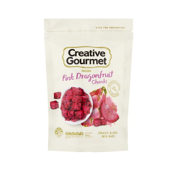 Creative Gourmet Frozen Pink Dragonfruit Chunks 300g