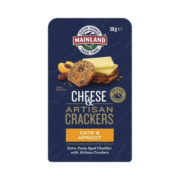 Mainland On The Go Extra Tasty Cheese & Date Apricot Crackers 38g