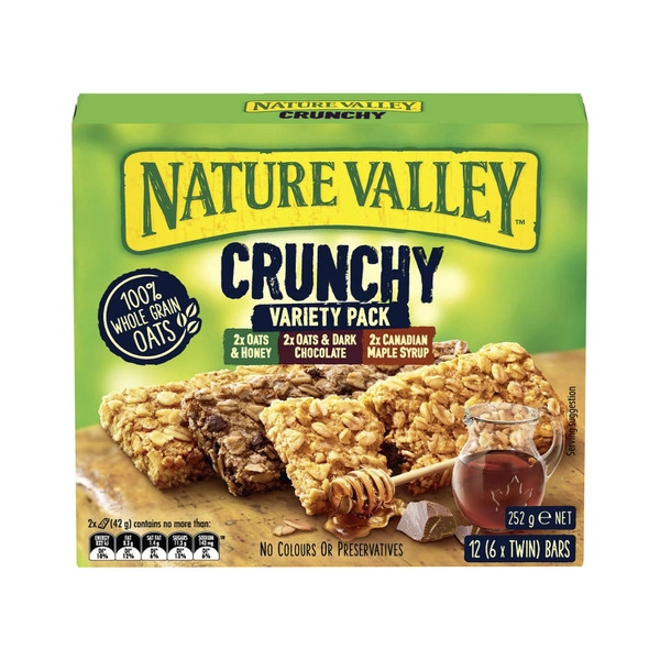 Nature Valley Crunchy Variety 6 Twin Bars 252g