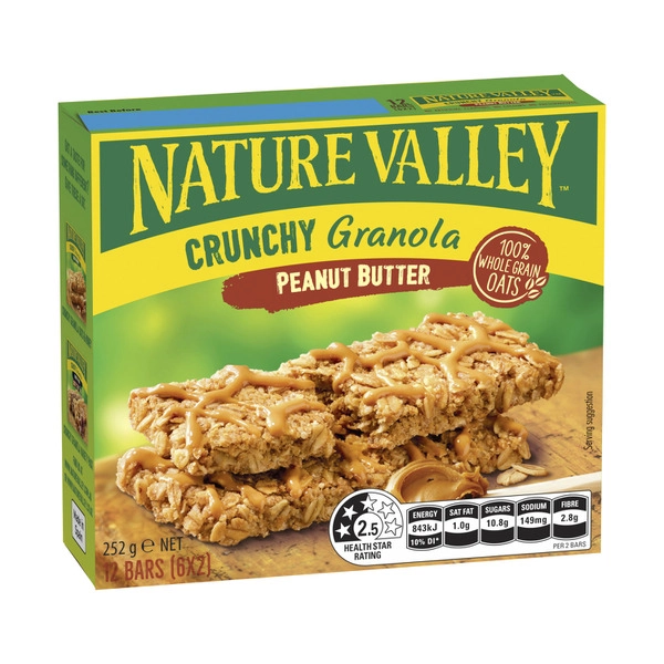 Nature Valley Crunchy Peanut Butter Bars 252g